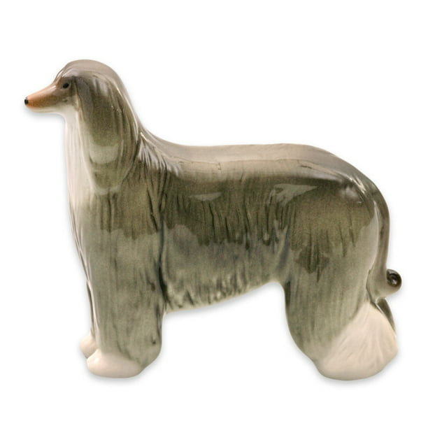 Lomonosov Porcelain Dog Figurine Afgan Grey GIFT AUTHENTIC RUSSIAN